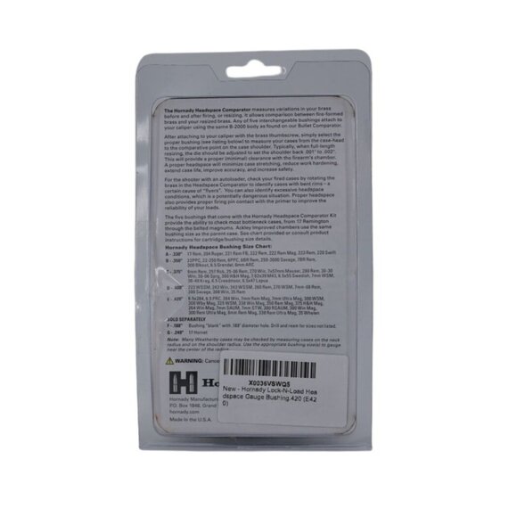 Hornady Lock-N-Load Headspace Gauge Bushings – Extend Brass Life & Improve Accur - Picture 5 of 6